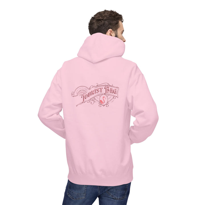 Blush Tides Flamingo Emblem Hoodie (Pink)