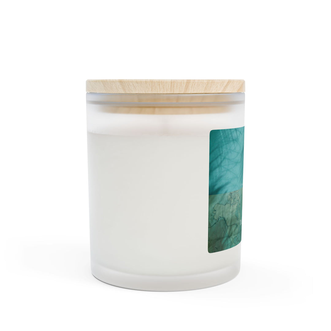 Seafoam Compass – Frosted Glass Candle 11oz