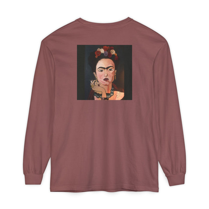 Frida by Aura – Ash & Bloom  Unisex Garment-Dyed Long Sleeve Tee