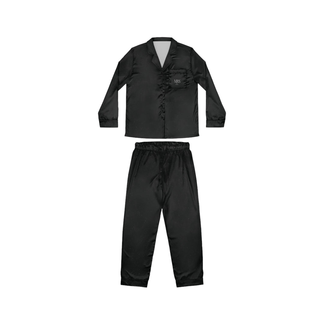 Midnight Union Bride Satin Pajama Set  —  Mrs Est 2026 Long Sleeve Wedding & Honeymoon Set