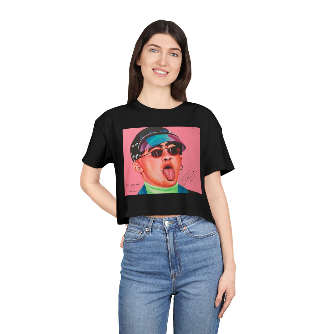 Signature Portrait- Cropped Tee (Inspired by BadBunny) product image from The Tourist Bag