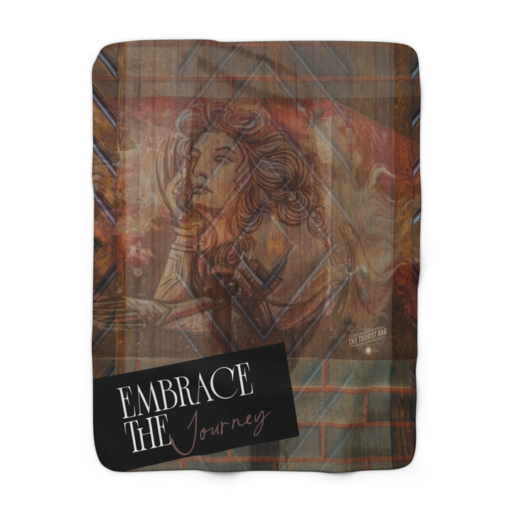 Vintessa Sherpa Fleece Blanket | Wine Muse Cozy Vineyard Throw (50 x 60)