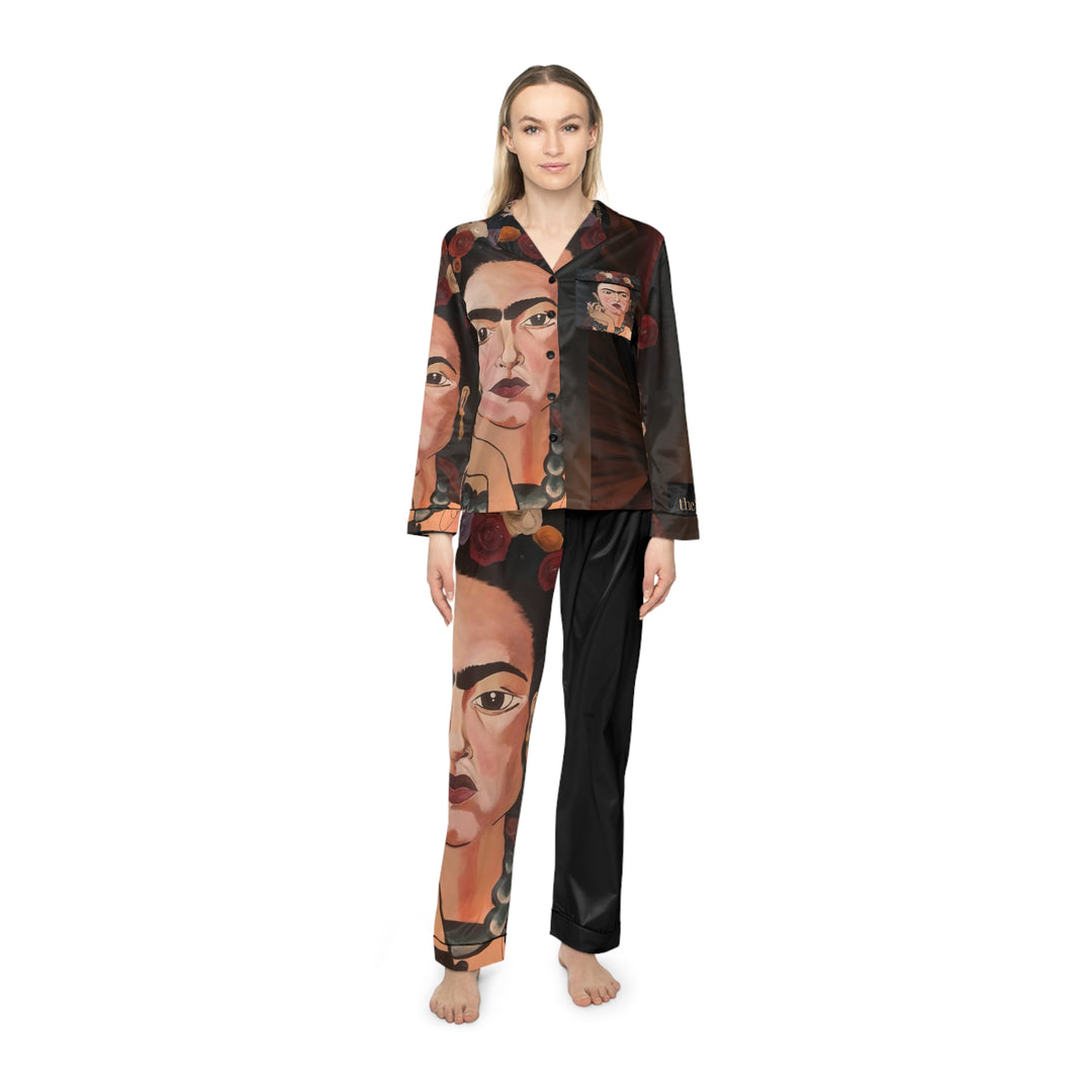 Frida by Aura – Midnight Muse Women’s Satin Pajama Set product image from The Tourist Bag