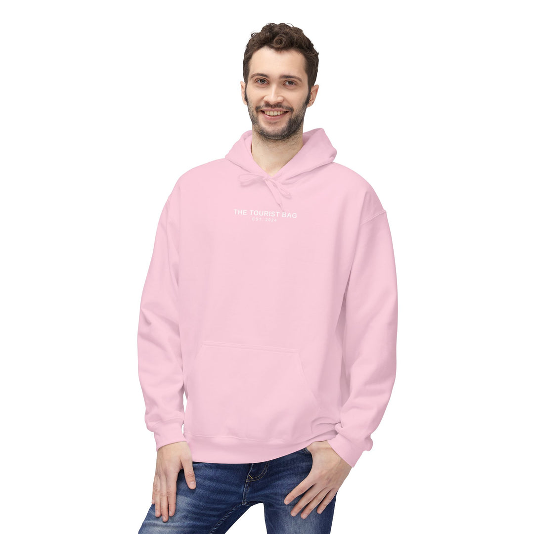 Blush Tides Flamingo Emblem Hoodie (Pink)