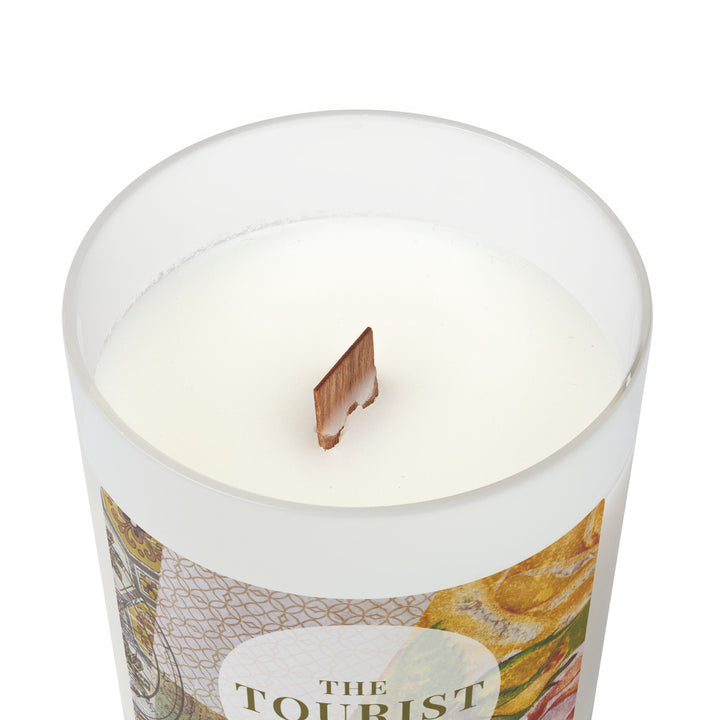 Vintage Floral – Frosted Glass Candle 11oz- Lavendar
