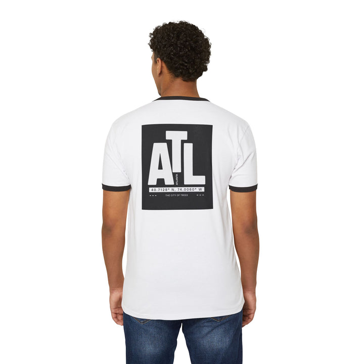 Atlanta Coordinates Unisex Cotton Ringer T-Shirt – ATL City Edition