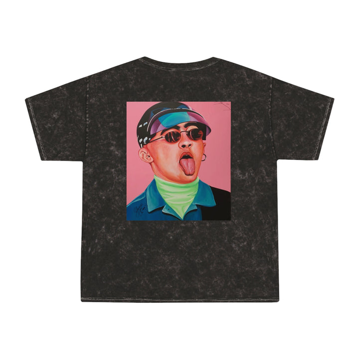 Signature Portrait Unisex Mineral Wash T-Shirt (Inspired by BadBunny)