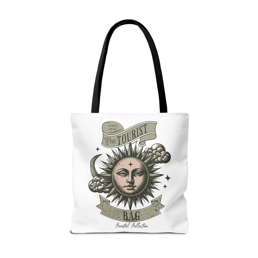 Tides of the Sun & Sea Hoodie – Coastal Celestial Emblem, Tote Bag