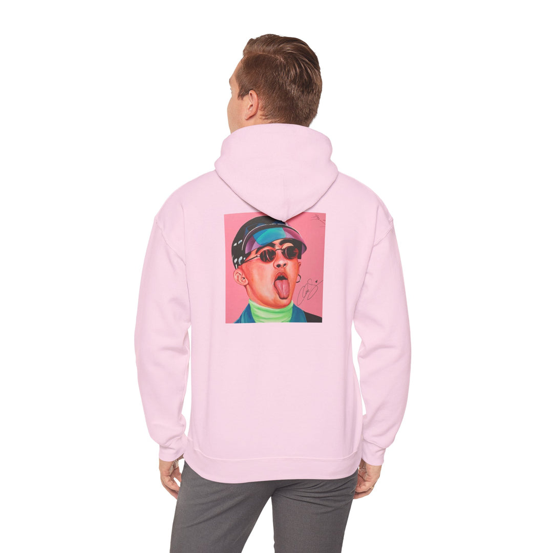 Signature Portait Unisex Heavy Blend™ Hooded Sweatshirt (Inspired by Bad*Bunny)