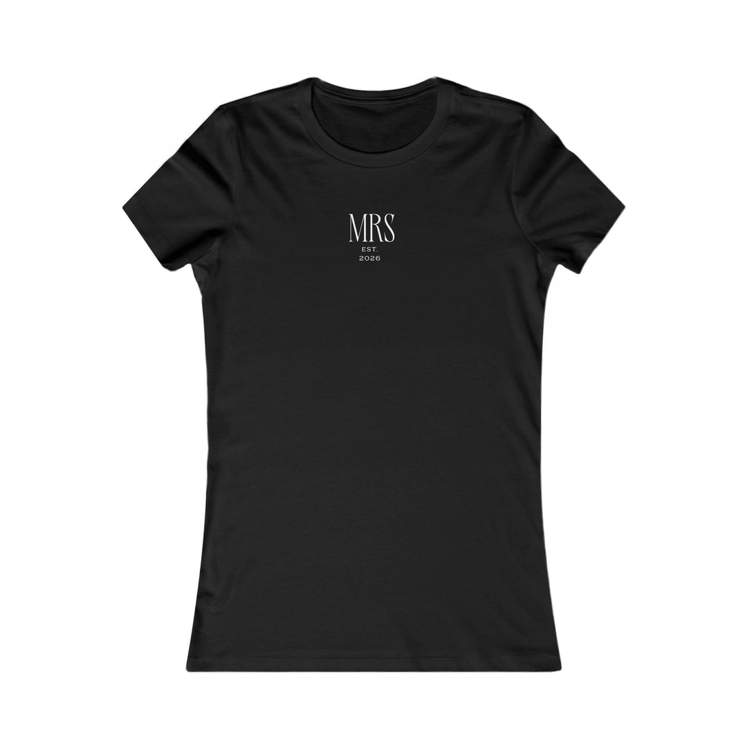 Midnight Union Bride Tee  —  Mrs Est 2026 Minimalist Shirt