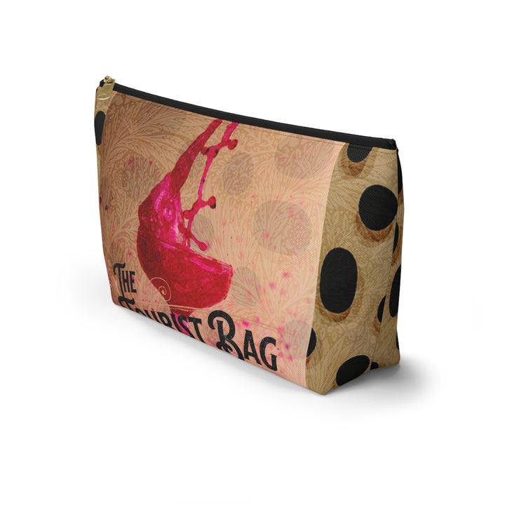 Crushed Bloom Wine-Inspired Accessory Pouch | Floral Vineyard Design