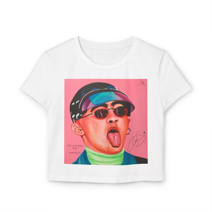 Signature Portrait Women's Baby Tee (Inspired by BadBunny)