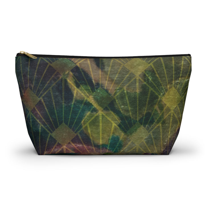 Verdant Harvest Accessory Pouch | Vineyard-Inspired Zip Pouch