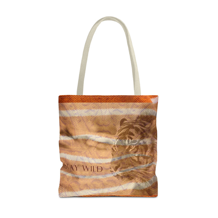 Marked by the Wild Tiger Stripes Travel Tote– Stay Wild (18 x 18)