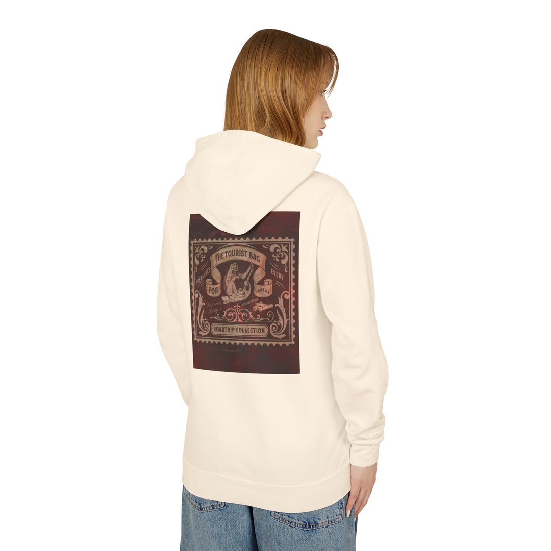 Roadtrip Tales – Crimson Edition, Unisex Lightweight Hooded Sweatshirt