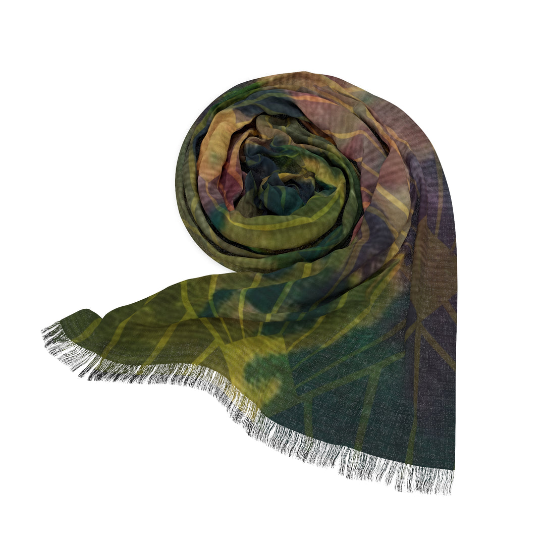 Verdant Harvest Light Scarf | Vineyard-Inspired Accessory