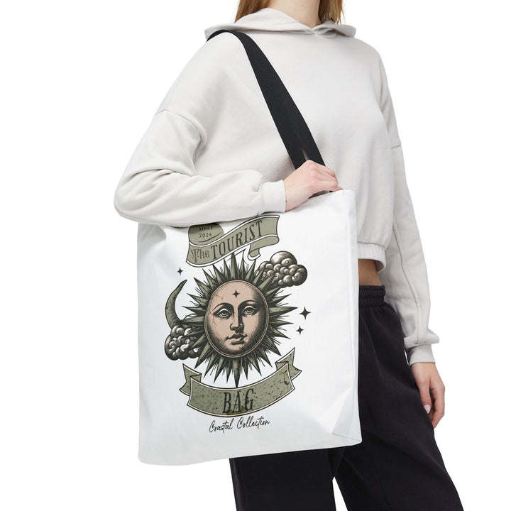 Tides of the Sun & Sea Hoodie – Coastal Celestial Emblem, Tote Bag