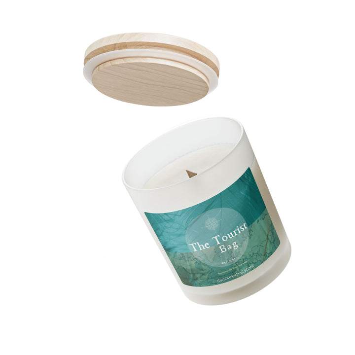 Seafoam Compass – Frosted Glass Candle 11oz
