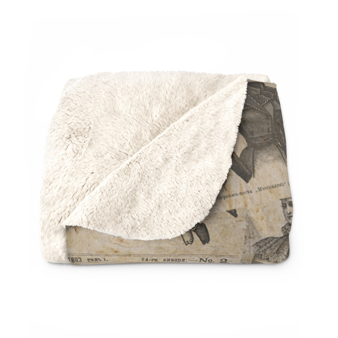 Road Trip Tales – Classic Storybook Edition — Sherpa Fleece Blanket (60 x 80)