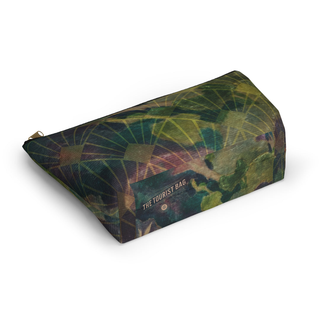 Verdant Harvest Accessory Pouch | Vineyard-Inspired Zip Pouch
