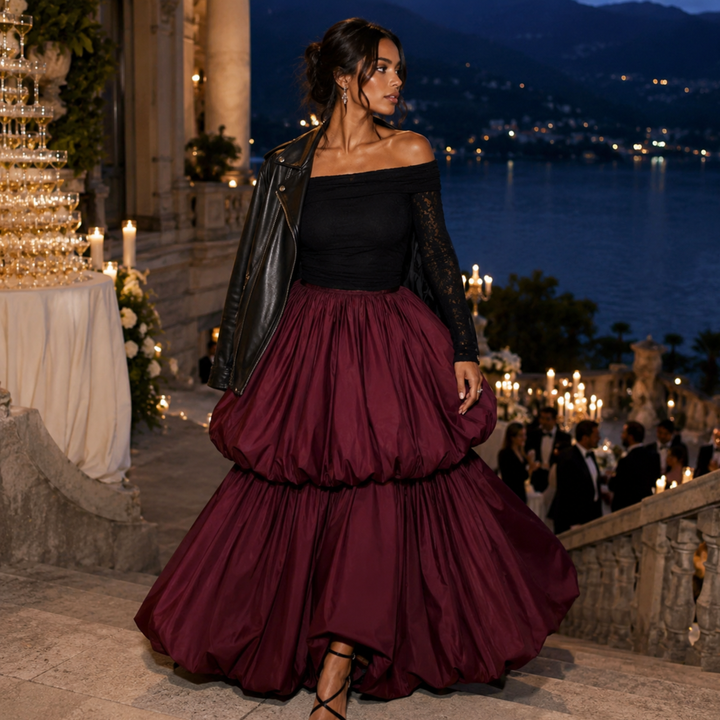 Crimson Promise Couture Bubble Skirt