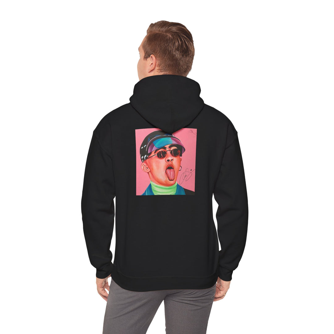 Signature Portait Unisex Heavy Blend™ Hooded Sweatshirt (Inspired by Bad*Bunny)