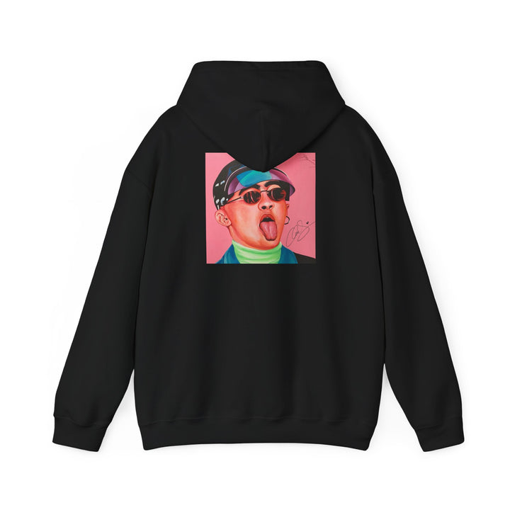 Signature Portait Unisex Heavy Blend™ Hooded Sweatshirt (Inspired by Bad*Bunny)