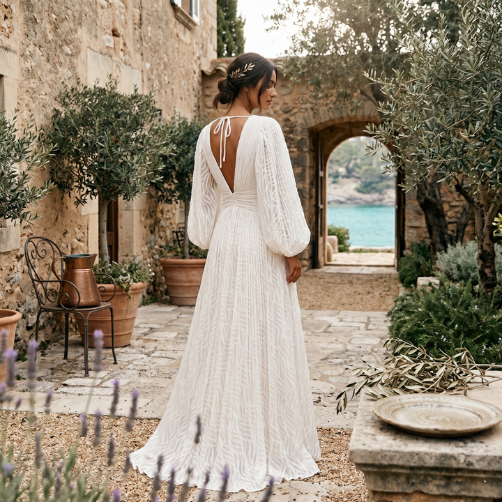 Pearl Union Seafoam Reverie Coastal Bridal Gown