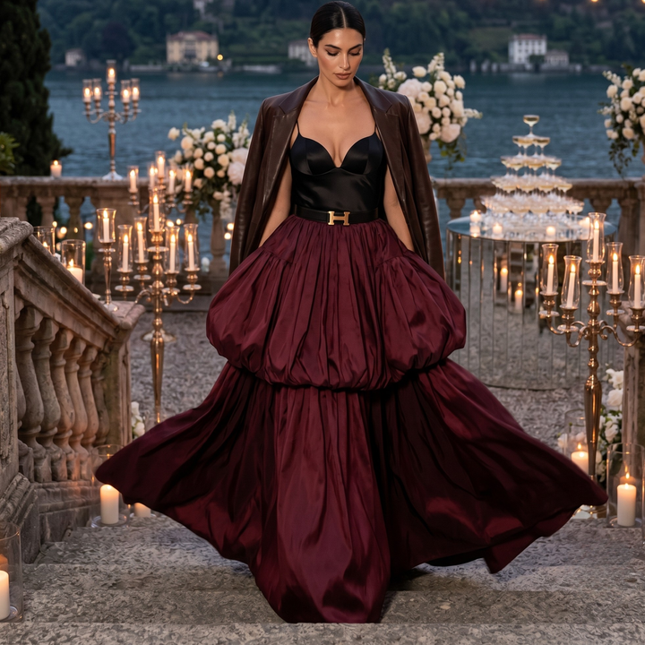 Crimson Promise Couture Bubble Skirt