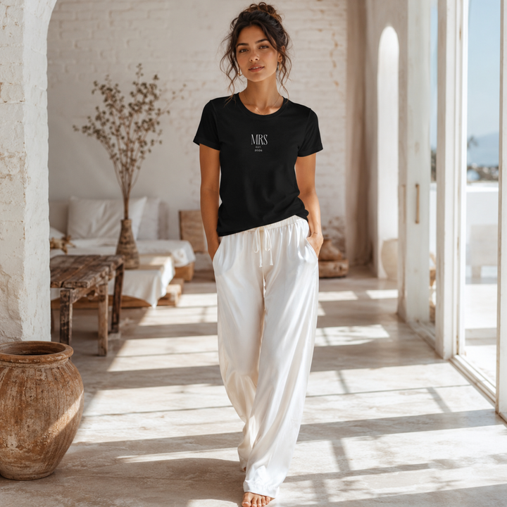 Midnight Union Bride Tee  —  Mrs Est 2026 Minimalist Shirt