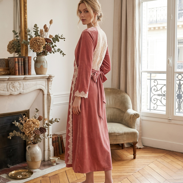 Rose Velvet Reverie Robe