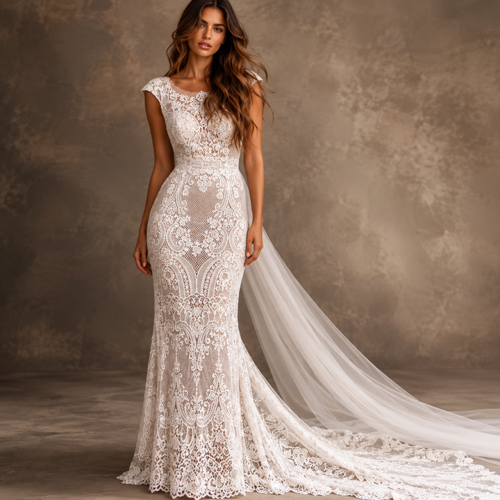Tidewater Lace Mermaid Bridal Gown