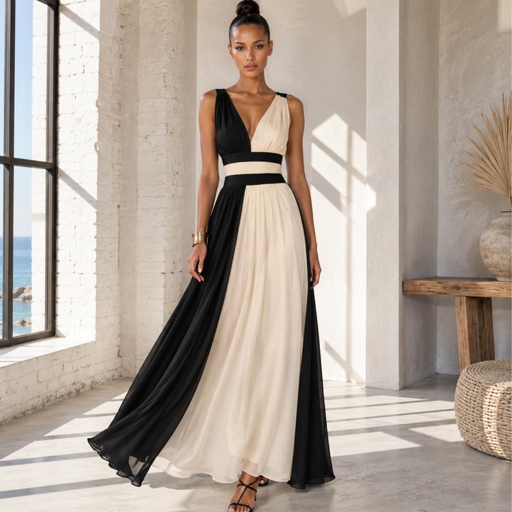 Midnight Champagne Reverie Maxi Dress