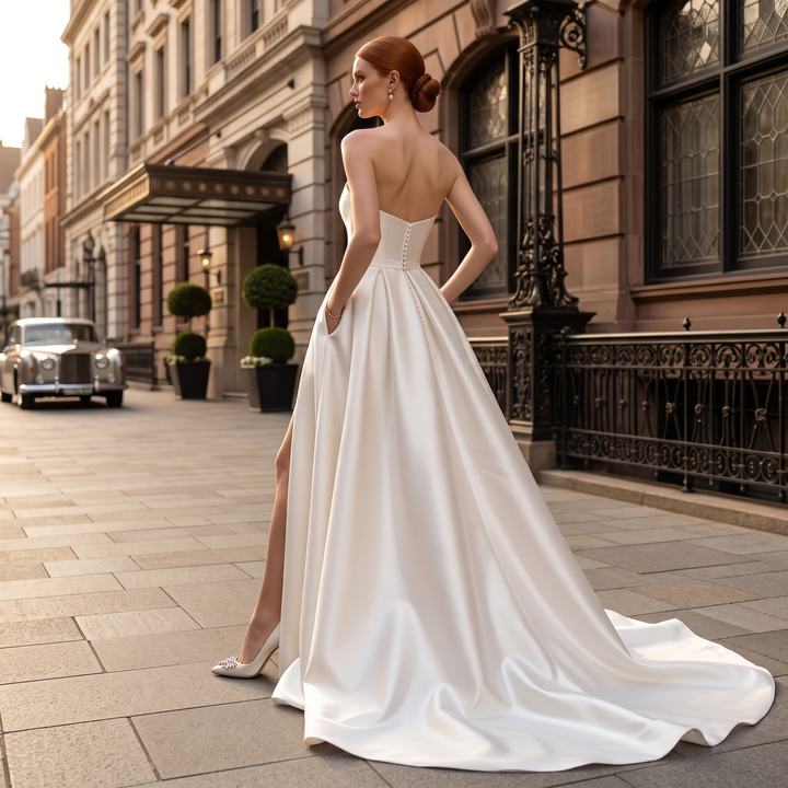 Pearl Union Metropolitan Grace Satin Bridal Gown