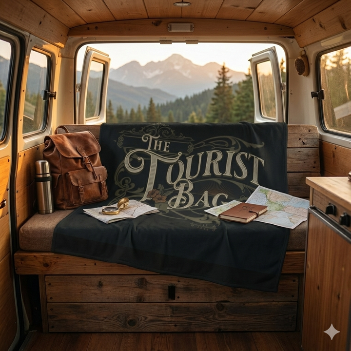 Midnight Wanderer Crest —Sherpa Fleece Blanket (60 x80)