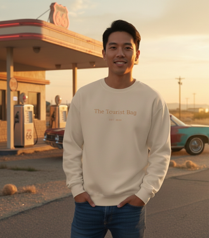 Desert Dreaming – Phoenix Edition — Unisex Midweight Softstyle Fleece Crewneck Sweatshirt (Sand)