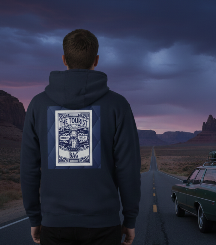 The Roamer’s Companion - Unisex Zip Hoodie (Navy)