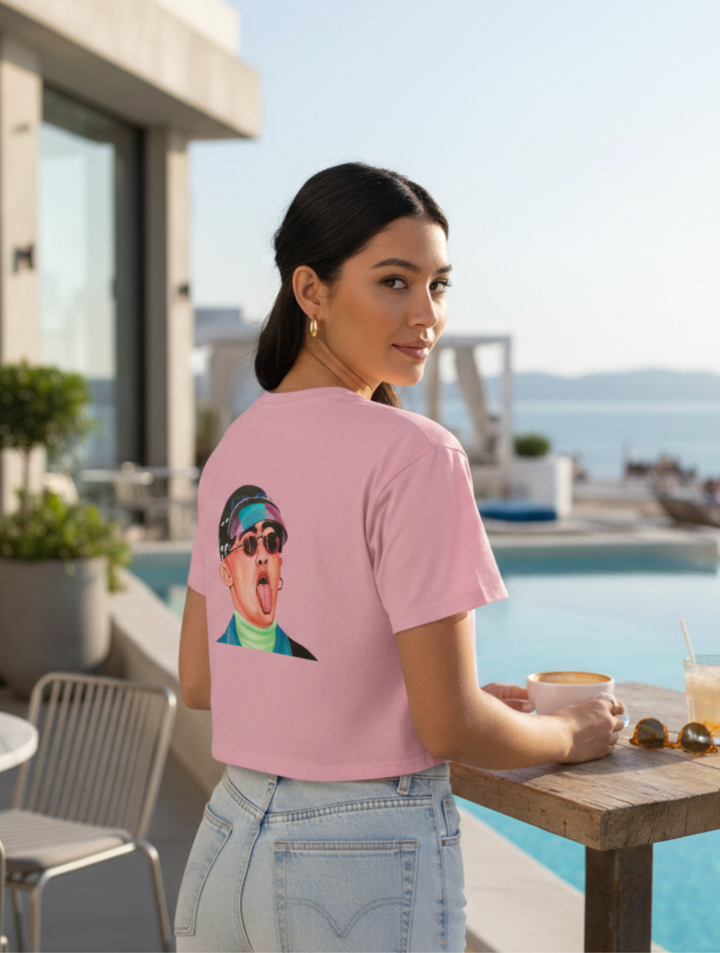 Signature Portrait- Cropped Tee (Inspired by Bad*Bunny)