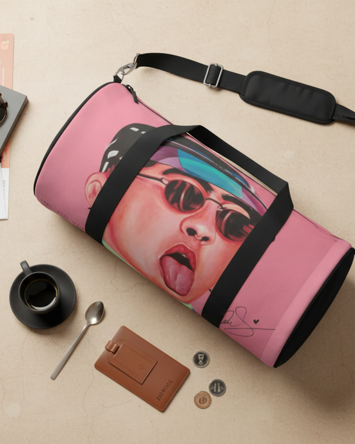 Signature Portrait Duffel Bag (Inspired by Bad*Bunny)