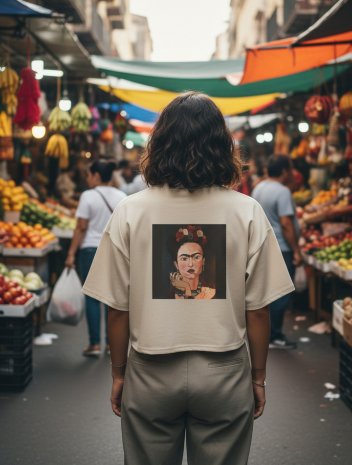 Frida by Aura – Ash & Bloom Cropped Tee  for Women