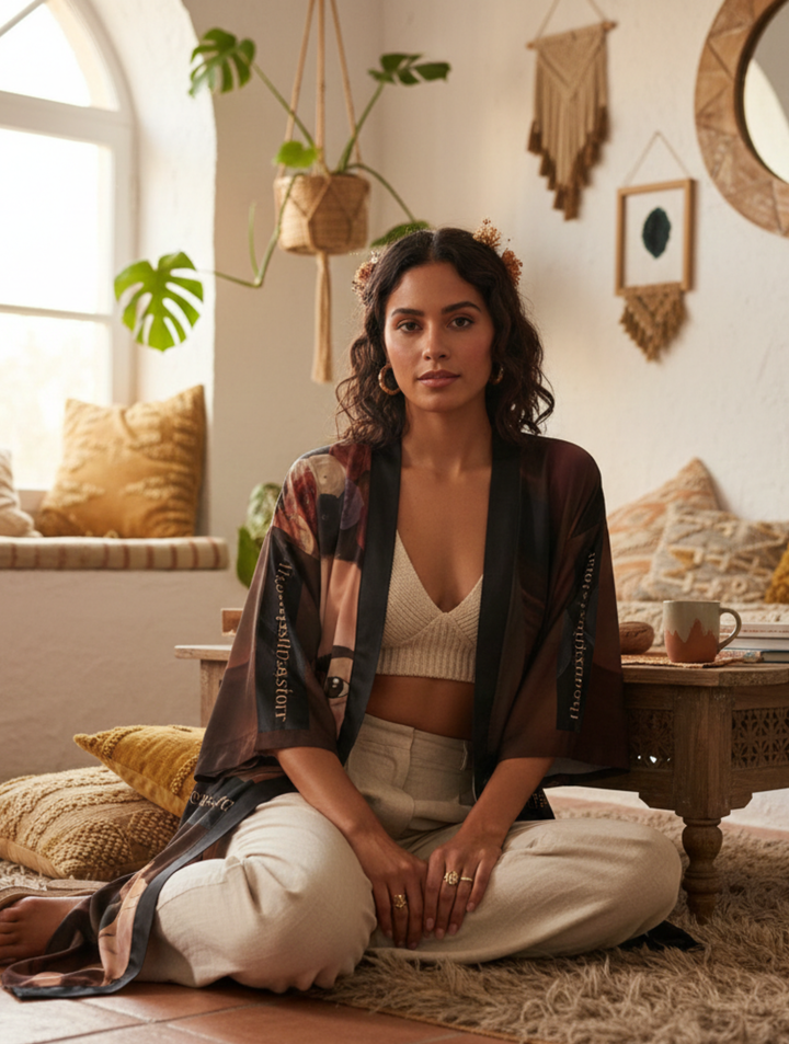 Frida by Aura – Midnight Muse Kimono Robe