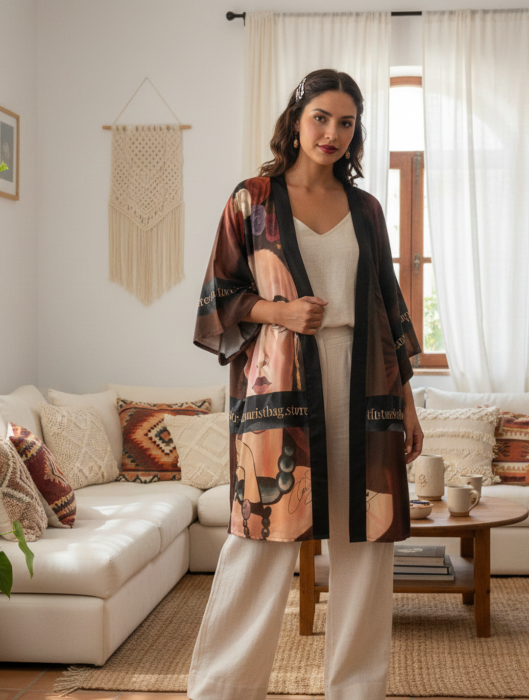 Frida by Aura – Midnight Muse Kimono Robe