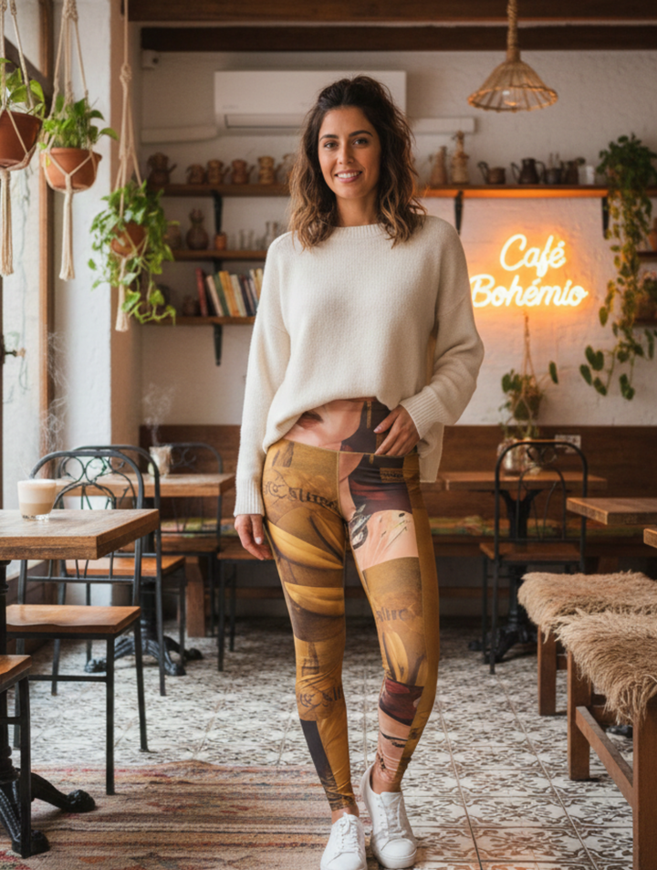 Frida by Aura – Eternal Marigold High-Waisted Yoga Leggings