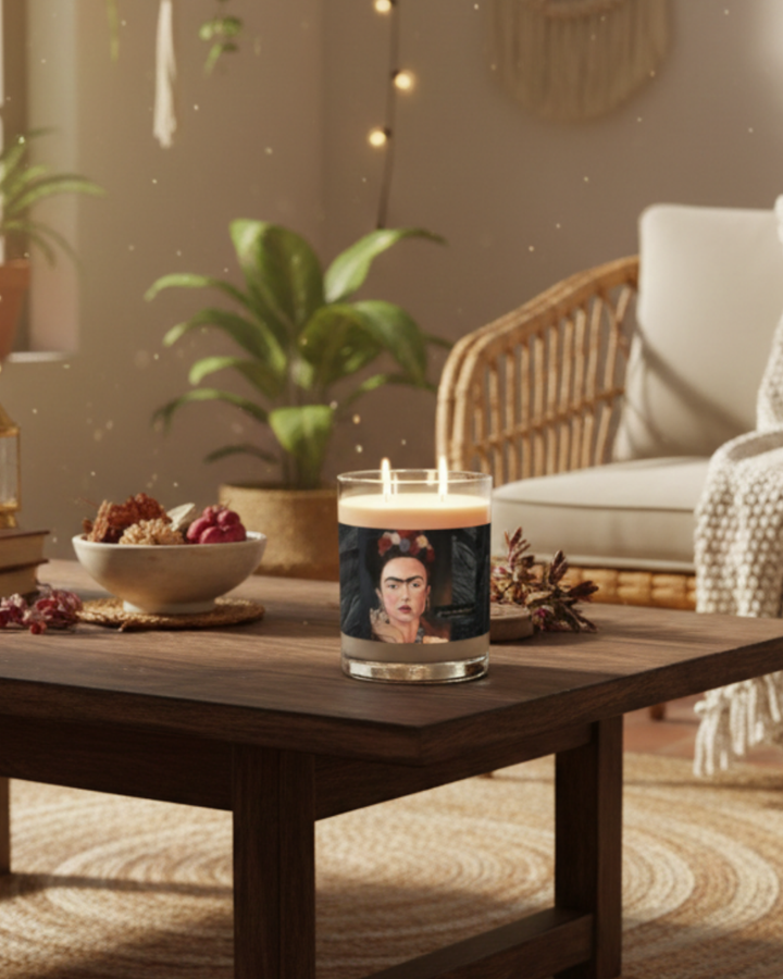 Frida by Aura – Ash & Bloom Candle - Full Glass, 11oz