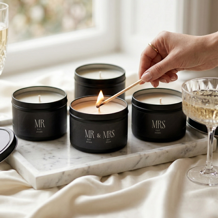 Midnight Union Candle  —  Mr & Mrs Est 2026 Spa Retreat Scent
