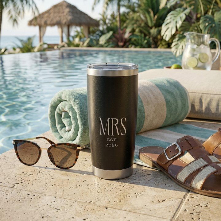 Midnight Union Vagabond 20oz Travel Tumbler Mrs Est 2026