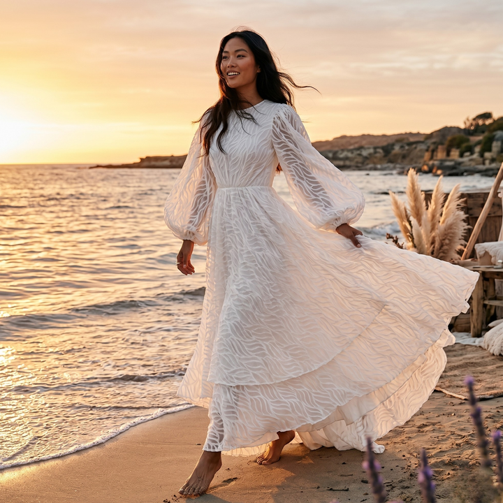 Pearl Union Seafoam Reverie Coastal Bridal Gown