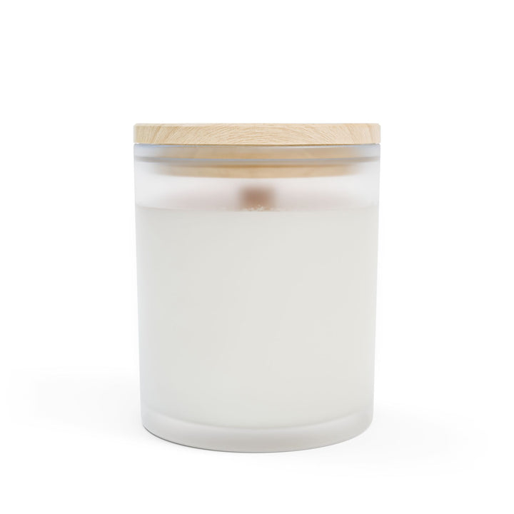Rosé Glow – Frosted Glass Candle 11oz (Vanilla)