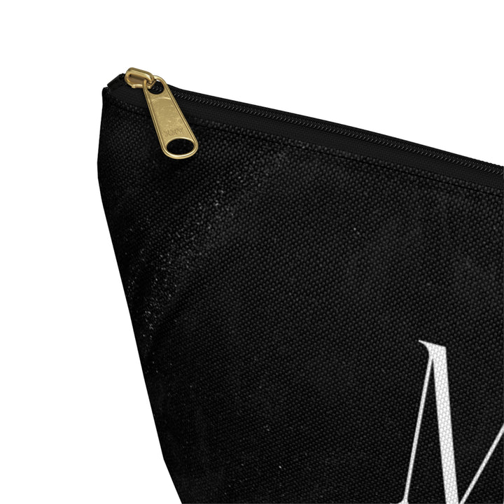 Midnight Union Bridal Pouch  —  Mrs Est 2026 Travel Makeup Bag & Accessory Pouch w T-bottom