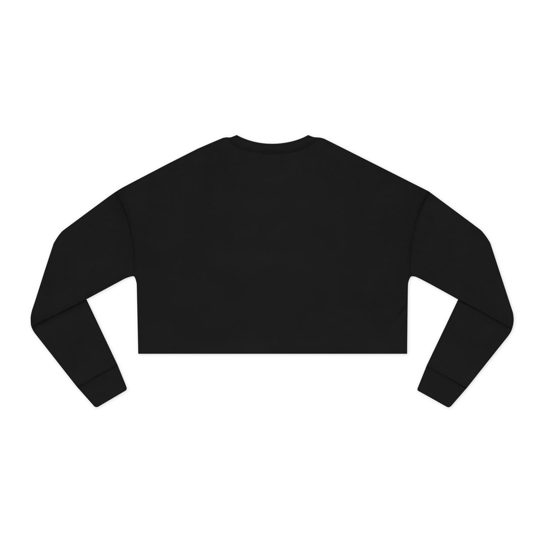 Midnight Wanderer Crest — Women's Cropped Sweatshirt